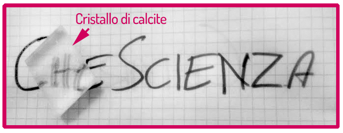 la calcite ottica e la birifrangenza